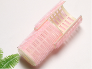 ที่ม้วนผมไนลอนแบบมีกาวในตัวมีกาวในตัวพร้อมก้านพลาสติกทรงกระบอกแบบอุณหภูมิเย็น - Product Image 2