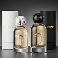 Flacon de parfum en verre personnalisé 30ml 50ml 100ml Flacon vide avec logo personnalisé et emballage cadeau personnalisé
