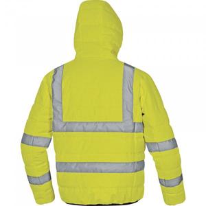 DELTA PLUS-Chaqueta de plumón amarilla fluorescente de alta visibilidad de 2 capas laminadas de poliéster acolchado ripstop-2 - Product Image 2