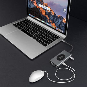 15 in 1 USB C HUB 10W ที่ชาร์จไร้สาย Type C TO 4K <span class=keywords><strong>HDMI</strong></span> 1080P VGA PD TF 3.5มม. ตัวแยก3.0 USB RJ45 1000M - Product Image 5