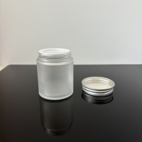 Flacon en verre transparent et fin de 100g avec bouchon à vis en plastique, service OEM/ODM, compatible diffuseur à bâtonnets - Usage industriel pour crèmes et crèmes pour les yeux