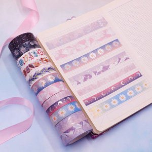 Tùy Chỉnh In Washi Papertape Cầu Vồng Màu Trang Trí Mặt Nạ Băng Cho Nghệ Thuật Trẻ Em Quà Tặng Gói Kế Hoạch Lịch, <span class=keywords><strong>DIY</strong></span> - Product Image 2