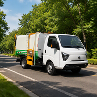 Camion à ordures électrique multifonctionnel à chargement latéral, véhicule de transport de déchets pour l'assainissement environnemental