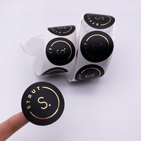 Impression d'Autocollants de Produits Personnalisés Rouleaux d'Étiquettes Rondes avec Logo de Marque Adhésif