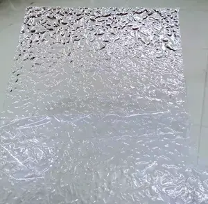 Duvar 3d doku reeded perspex prizmatik akrilik levha temizle dalga şekiller içinde kabartmalı dekoratif akrilik paneller