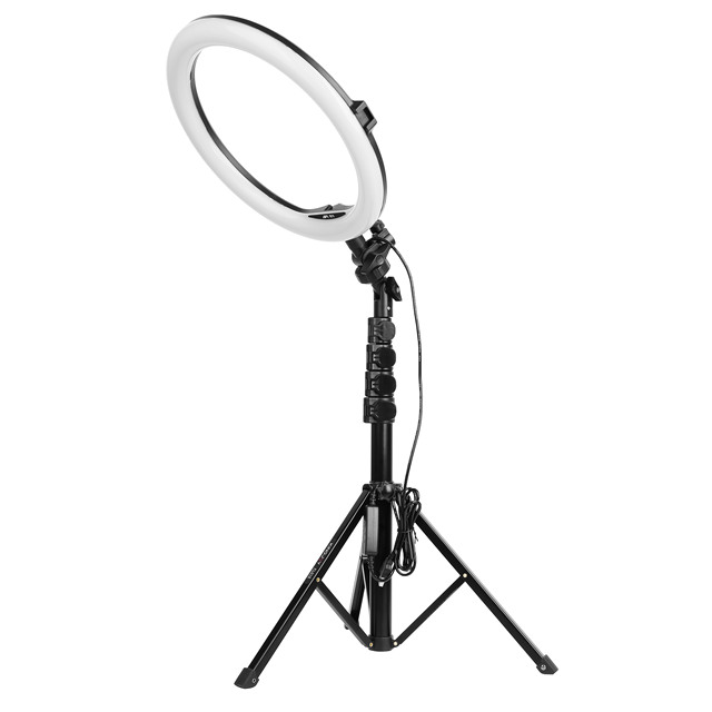 11 Inch Portable Professional Live Streaming Selfie LED Ring Fill Light Adjustable Color Temperature High CRI Tripod Stand for