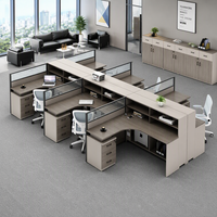 Bureau de personnel de bureau, simple, moderne, modulaire, écologique, avec rangement, cloison, bureau informatique, mobilier de bureau