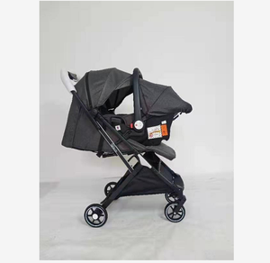 Poussette bébé modèle <span class=keywords><strong>2022</strong></span>, moins chère, avec tissu en lin, design pliable, caractéristiques écologiques, pour bébés de 1 à 6 ans - Product Image 2