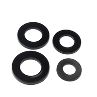 Noir/Blanc Nylon M6 X 25mm X 1mm M2 M3 M4 M5-M20 Rondelle Plate En Plastique Plaine Entretoise Joint O Rondelle pour Vis