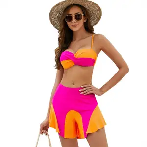 Custom 2023 Sexy Bikini Swimwear Print Women Beachwear Two Piece Suits New Push Up Bikinis Set
