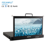 SEETEC Marco de rack LCD extraíble de grado de transmisión de 17,3 "con panel IPS FHD 1920x1080, control maestro de estudio OEM