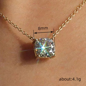 Collar con colgante geométrico para mujer, joyería sencilla y moderna, regalo para uso diario - Product Image 4