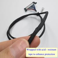 Kabel Komputer TV SHAN WEI LVDS Kustom 650MM PVC JAE FI-RE51S-HL Kabel Layar untuk Mesin Elektronik Kabel Harness Layar LCD