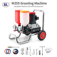 Pompe d'injection de coulis liquide double SL-M355 7200W pour béton, machine de scellement pour polyuréthane, polyurée, ciment et mortier