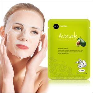 Vente en gros OEM Cosmétique Naturel Avodado Soins de la peau Hydratant hydratant anti-âge Nourrissant soin de la peau feuille de visage - Product Image 1