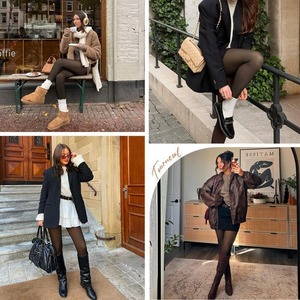 Pantimedias Térmicas de Invierno para Mujer de Piel Oscura, Talla Grande, Forradas de Felpa, Gruesas, Transparentes, Cálidas, Leggings Sólidos, Medias de Invierno - Product Image 5