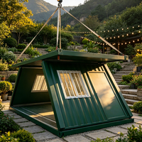 Casa Contenedor Plegable de Acero Prefabricado de Instalación Rápida, Venta al por Mayor Directa de Fábrica China, Casa Modular Prefabricada