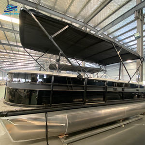 Allhouse 23FT Luxury Aluminium Hybrid Pontoon Boat Hydrofoil Technology 7m High-Speed Performance Reduced Drag Outboard Engine - Product Image 5