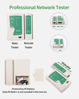 Kit de herramientas de reparación de red de enchufe modular múltiple, alicates de crimpado RJ45, Cable Lan Tester, cortador, pelador, herramientas de prueba para FTTH
