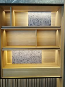 Meuble TV sur mesure avec vitrine, meuble de rangement pour salon, ensembles de meubles de salon, meuble TV multifonctionnel - Product Image 5