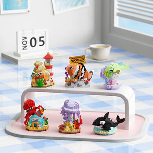 Haokua Compatible <span class=keywords><strong>Monde</strong></span> sous-marin Petit crabe Animaux marins Blocs <span class=keywords><strong>de</strong></span> construction en plastique ABS Jouets éducatifs à assembler pour enfants - Product Image 4