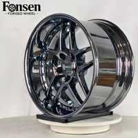 2 Buah Velg Aluminium Alloy 6061-T6 Forged Deep Dish Chrome Rims 17 18 19 20 21 22 23 24 Inch untuk BMW Mercedes Nissan