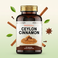 ONEHEALL Capsules de Cannelle de Ceylan : Soutien Énergétique pour Adultes, Extrait Herbal