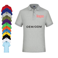 Polos de Color Sólido de Alta Calidad, Logotipo Personalizado, Ropa Urbana, Estilo Casual de Negocios, Algodón y Poliéster, Anti-pilling, Transpirable, Talla Grande