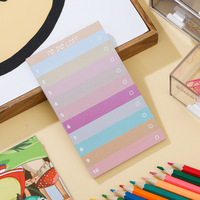 Blocs-notes adhésifs, notes de liste de tâches, bloc-notes en papier fluorescent, autocollants décoratifs personnalisables