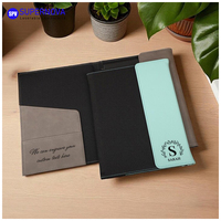 Portefeuille en cuir PU gravé au laser, vente en gros, personnalisé, carnet A5, portefeuille en similicuir avec emplacements pour cartes de crédit, porte-stylo