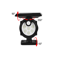 Nouvelle lampe solaire de jardin à induction IP65, 36 lampes, détecteur de mouvement PIR, rechargeable, lampe murale d'urgence, allée, 5000K, RoHS