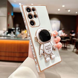 <span class=keywords><strong>Cover</strong></span> per telefono cellulare elettrolitica <span class=keywords><strong>astronauta</strong></span> 6D per Samsung per Galaxy S23 Ultra Note 20 Ultra M14 A32 5G fotocamera Stand - Product Image 6
