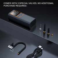Pompe à air de voiture sans fil numérique portable électrique 150psi 6000mAh 12V Compresseur d'air Gonfleur de pneus de voiture
