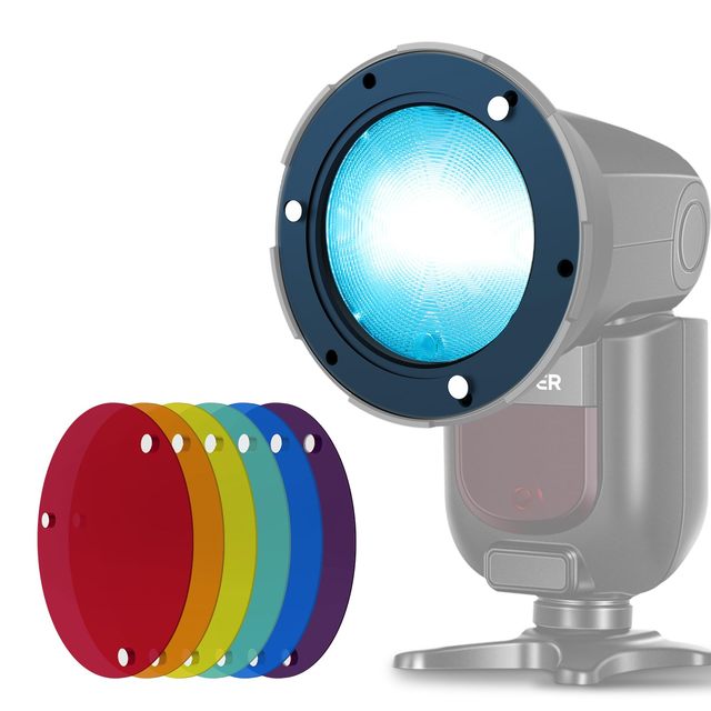 NEEWER CRS17 Six-Color Filter Kit, Magnetic Flash Accessory Kit, Compatible with NEEWER NW760 Z880 Square Flash Head
