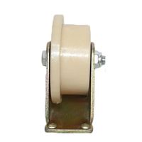Roue à rouleaux en acier à bride simple pour poutre en H, à roulement conique, pour levage, poulie de canalisation, 2 pouces, pour applications ferroviaires et minières