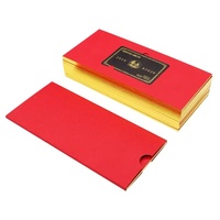Porte-cartes VIP haut de gamme personnalisé avec logo estampé à l'or, pochette pour carte de membre en papier, impression personnalisée exclusive pour VIP