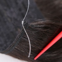 Extension de cheveux naturels remy européens personnalisés, mèches en couleur claire