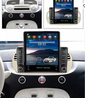 Tesla carplay AM FM stéréo android pour Fiat 500 1DIN 8 + 128G 360 caméra ADAS DVR lecteur de voiture autoradio système audio automatique