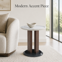Table d'appoint ronde en métal minimaliste pour salon et chambre à coucher