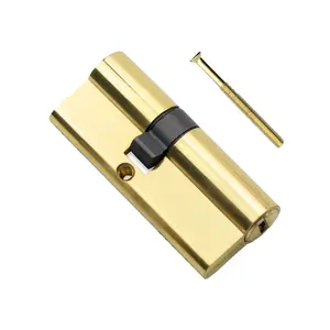 Baolai 70mm(30/40) Brass Euro Cylinder Lock,Door Barrel Lock,Key/Key with 5 Horizontal dimple Keys