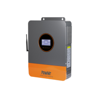 PowMr Smart Display 6.5KW 110Vac Fase Tunggal 220Vac Fase Terpisah Dual MPPT Maks PV 5000W/5000W Inverter Surya Paralel