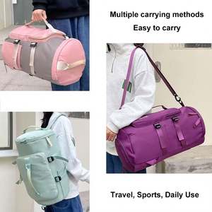 Wholesale Free Sample Custom <b>Large</b> Capacity <b>Backpack</b> Sport Gym Bag <b>Women</b> Men Gym Fitness Travel Bag Duffle Bag - Product Image 3