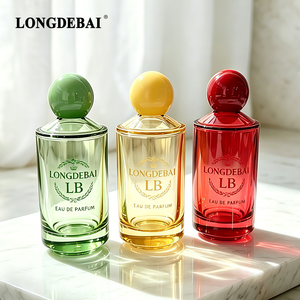 Botella de Perfume de Lujo Personalizada con Certificación CE 2026 para Mujer, Botella de Vidrio Redonda Vacía de 30 ml, 50 ml, 100 ml, Color Macaron, con Atomizador - Product Image 3