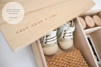 Boîte d'Emballage Personnalisée en Bois de Oud et Résine pour Jalons de Bébé, Boîte Souvenir en Bois pour Bébé