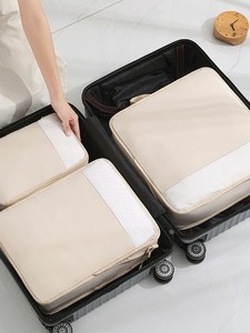 3Pcs <b>Light</b> Weight Packing <b>Cubes</b> Compression Storage Bags Large Capacity Travel Organizer Set for Closet & Cabinet Use - Product Image 6