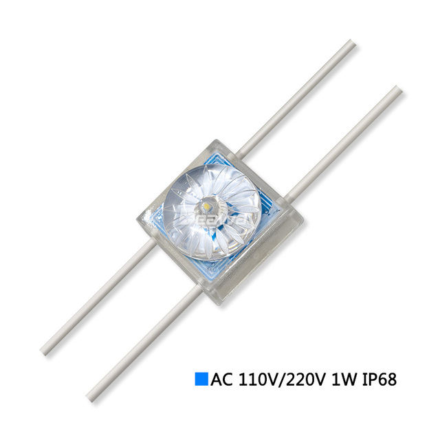 AC 110V / 220V Mini Module 1W 1LEDs SMD3030 IP68 Waterproof Warm White & Blue 3000-10000K for Letter Sign