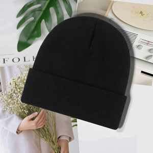 Custom Embroidered Knitted Beanie 100% Acrylic Promotional Gift <b>Hat</b> - Product Image 2