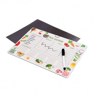 Calendario mensual personalizado grande, imprimible, magnético, para planificar comidas en el refrigerador - Product Image 2