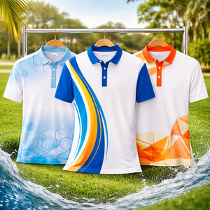 Camiseta Polo Deportiva para Hombre, Ligera, Absorbente de Humedad, Uniforme de Golf, Ideal para Equipos, Personalización de Marca, Suministro OEM - Product Image 1