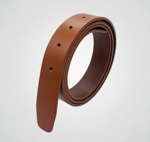 Sangle de ceinture en cuir pleine fleur italien de qualité supérieure, origine Corée, 33mm x 110cm, 5 trous, de remplacement, sans boucle, usine OEM - Product Image 1